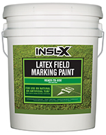 ISRAEL PAINT & HARDWARE Insl-X Latex Field Marking Paint is specifically designed for use on natural or artificial turf, concrete and asphalt, as a semi-permanent coating for line marking or artistic graphics.

Fast Drying
Water-Based Formula
Will Not Kill Grassboom