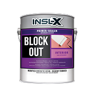 ISRAEL PAINT & HARDWARE Block Out® Interior Primer is a modified synthetic primer-sealer carried in a special solvent that dries quickly and is effective over many different stains, including: water, tannin, smoke, rust, pencil, ink, nicotine, and coffee. Block Out primes, seals, and protects and can be used on bare or previously painted surfaces; interior drywall, plaster, wood, or masonry; and exterior masonry surfaces. Can be used as a spot primer for exterior wood shingles/composition siding.

Solvent-based sealer
Seals hard-to-cover stains
Quick-dry formula allows for same-day priming and topcoating
Top-coat with alkyd or latex paints of any sheenboom